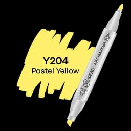 Маркер двухсторонний Пастельный желтый, Y204, 99IDEAS