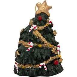 Ялинкова іграшка Ялинка з іграшками Sun Fai 6 см зелений полістоун декоративна новорічна фігурка (000012-4)