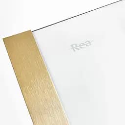 Душові двері Rea Montana 140 розсувні brashed gold KPL-K6401, універсальні, прозорий, золотий - мініатюра 5