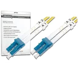 Патч-корд волоконно-оптичний LC/UPC-LC/UPC 9/125 SM OS2 duplex 10м Digitus teh0018379