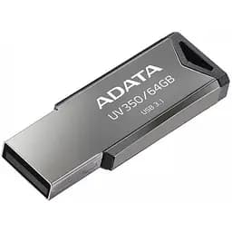 Флешка USB 3.1 ADATA UV 350 64 Gb срібляста