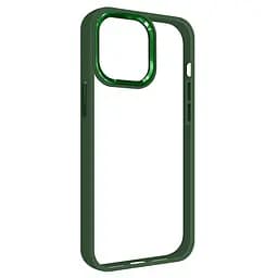 Чехол для Apple iPhone 14 Pro Max, UNIT2, зеленый, ударопрочный, прозрачный противоударный чехол-накладка из TPU и поликарбоната (PC), с защитными бортиками, защита всего корпуса от ударов и царапин, ArmorStandart (ARM69961)