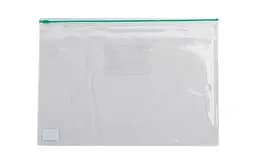 Папка-конверт на блискавці zip-lock, А5, BM.3947-99 BUROMAX глянсовий прозорий пластик, кольорова (4823078953612) Зелений