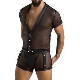 Чоловічий еротичний набір Passion 052 Set Michael black L/XL