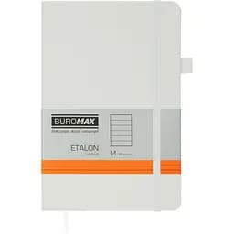 Книга записна Buromax Etalon в лінійку 195х125 мм біла 96 аркушів (BM.291260-12)
