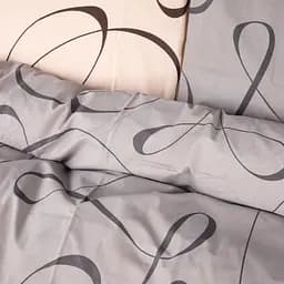 Пододеяльник MirSon Ranforce Elite Ribbona 143x210 см серый (2200011701998)