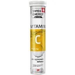 Витамин С Swiss Energy Vitamin C апельсин 1000 мг 20 растворных таблеток
