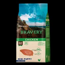 Сухий корм для цуценят дрібних порід Bravery Chicken Mini Puppy, з куркою, 2 кг