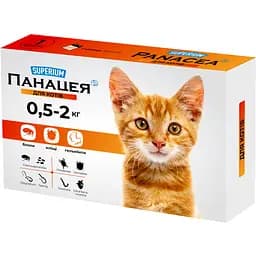 Таблетки для тварин Superium Панацея для котів 0.5-2 кг (4823089348766)