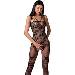 Ажурный бодистокинг с интимными вырезами Passion BS076 black One size