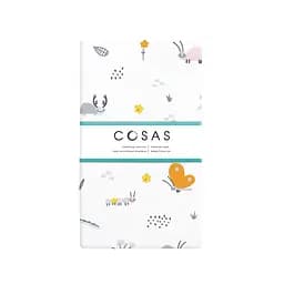 Простирадло Cosas на резинці 120х200 bees, білий (Bees_120x200x20) - мініатюра 4