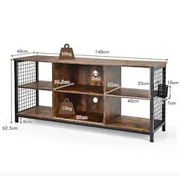 Тумба під ТВ Costway Ketrin в стилі Loft - мініатюра 4
