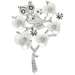 Брошь Сова в цветах (494693324)