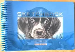 Скетчбук N9673 А5, 40 аркушів, чисті аркуші, 100 г/м²