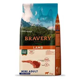Сухой корм для собак мелких пород с ягненком Bravery Dog Lamb Mini Adult Small Breeds 7 кг