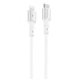 Кабель Proove Silicraft Type-C to Lightning 27W (1m) white (CCSC27002102)