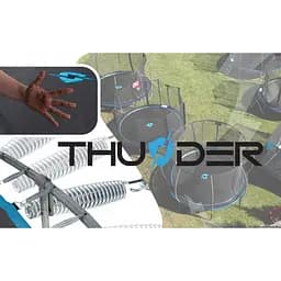 Батут із внутрішньою сіткою THUNDER Inside Elite 12FT 374 см Black/Blue - мініатюра 3