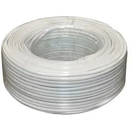 Кабель коаксиальный RITAR RG6U-48W 1CU, 1,02 мм.CU, 48x0.12m CCA желтый экран, 75 Ом, FPE, оболочка 6,8 мм белая PVC, бухта 100м Q6