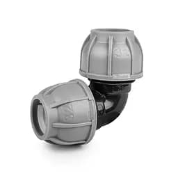 Коліно Bradas для труб PE 25 x 25 мм PN10 (DSRA10K2525)