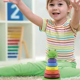 Пірамідка Viga Toys Жабка дерев'яна (50258) - мініатюра 5