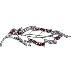 Срібна брошка Vegas з фіанітами. Артикул 70004Р