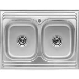 Кухонна мийка Kroner KRP Satin-6080Z (0,8 мм) (CV022827)