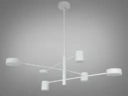 Люстра LED Diasha D302-6WH, 30Вт, 4100K, біла, світлодіодна, для коридору, вітальні, спальні, кухні - мініатюра 2