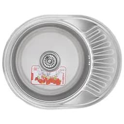 Кухонна мийка Zerix Z5745-06-180E satin ZX1590, Нержавіюча сталь