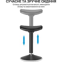 Стілець OfficePro із регулюванням висоти чорний (S360) - мініатюра 5