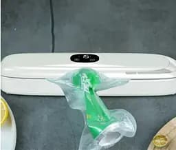 Вакуумний пакувальник Vacuum Sealer харчових продуктів із дисплеєм, що працює від мережі 90 Вт Білий - мініатюра 4
