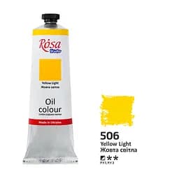 Фарба олійна Жовта світла (506) 100 мл Rosa Studio