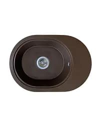 Кухонная мойка Adamant OVALE коричневая 610x420x180 мм, с крылом 61 см