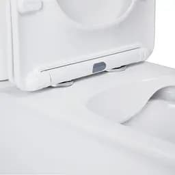 Унітаз-компакт Qtap Nando безобідковий з сидінням Soft-close QT12221222AW - мініатюра 3