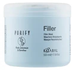 Маска-філер для волосся з кератином і гіалуроновою кислотою Kaaral Filler Mask 500 мл