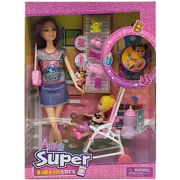 Куклы Bambi 120-3 с букетом и аксессуарами Серый