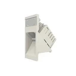 Модуль Molex Euromod 50х25. 1xRJ45 M1 угловой UTP 5е PowerCat белый