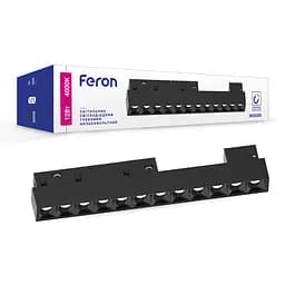 Светодиодный магнитный трековый светильник Feron MGN300 12Вт 4000K черный