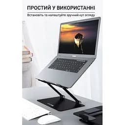 Підставка для ноутбука планшета OfficePro LS-111-B Alloy Aluminum Black - мініатюра 5