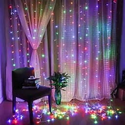 Світлодіодна гірлянда Штора 3х3м 400 LED Мульти - мініатюра 8