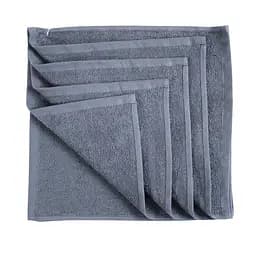 Набір махрових серветок Ярослав, 30х30 см, сірий, 6 шт. (37629_т.сірий)