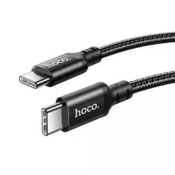 Зарядний кабель швидкого заряджання Hoco X14 Double Speed на 60W з роз'ємом Type-C to Type-C чорний - мініатюра 3