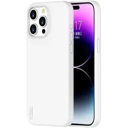 Чохол Vokamo MagSafe для iPhone 15 Pro рідкий силіконовий з магнітом White