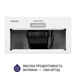Витяжка повновбудована Minola HBI 5614 WH 1000 LED - мініатюра 5