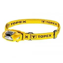 Фонарь налобный Topex 94W390, желтый, 1 Вт, 70 Лм, светодиод 1xбелый LED/2xRed LED, 4 режима, 1xAA