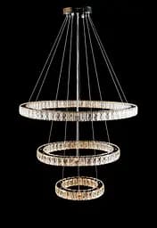 Світлодіодна люстра Splendid Ray L50603/70+50+30/3 LED з кришталем, хром, 160 Вт, з пультом і димером - мініатюра 5