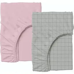 Набір простирадл на резинці Cosas PINK GEOMETRY 60х120х12 см (SetSheet_Rose_CellAshgrey_120x60)