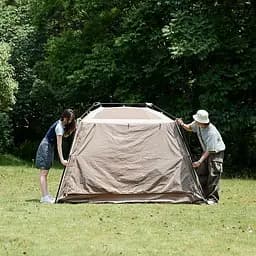 Намет чотиримісний Naturehike Village (CNK2300ZP022) малий, Коричневий - мініатюра 5