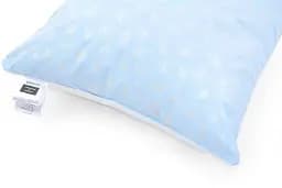 Подушка пухова MirSon Karmen №1804 Bio-Blue середня пух 90% 50х70 см біло-блакитна (2200003011876) - мініатюра 3