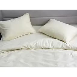 Комплект постільної білизни Ecotton Cream Yellow двоспальний полісатин кремово-жовтий (25359) - мініатюра 2