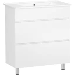 Тумба універсальна RJ Jet-XO із умивальником RJ Jenor RZJ815 80 см Білий RJFU070-4180WHSET(RJFU070-4180WH+RZJ815) Білий